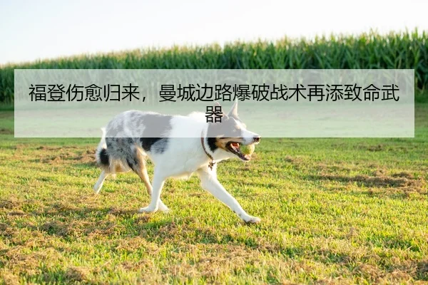 福登伤愈归来，曼城边路爆破战术再添致命武器